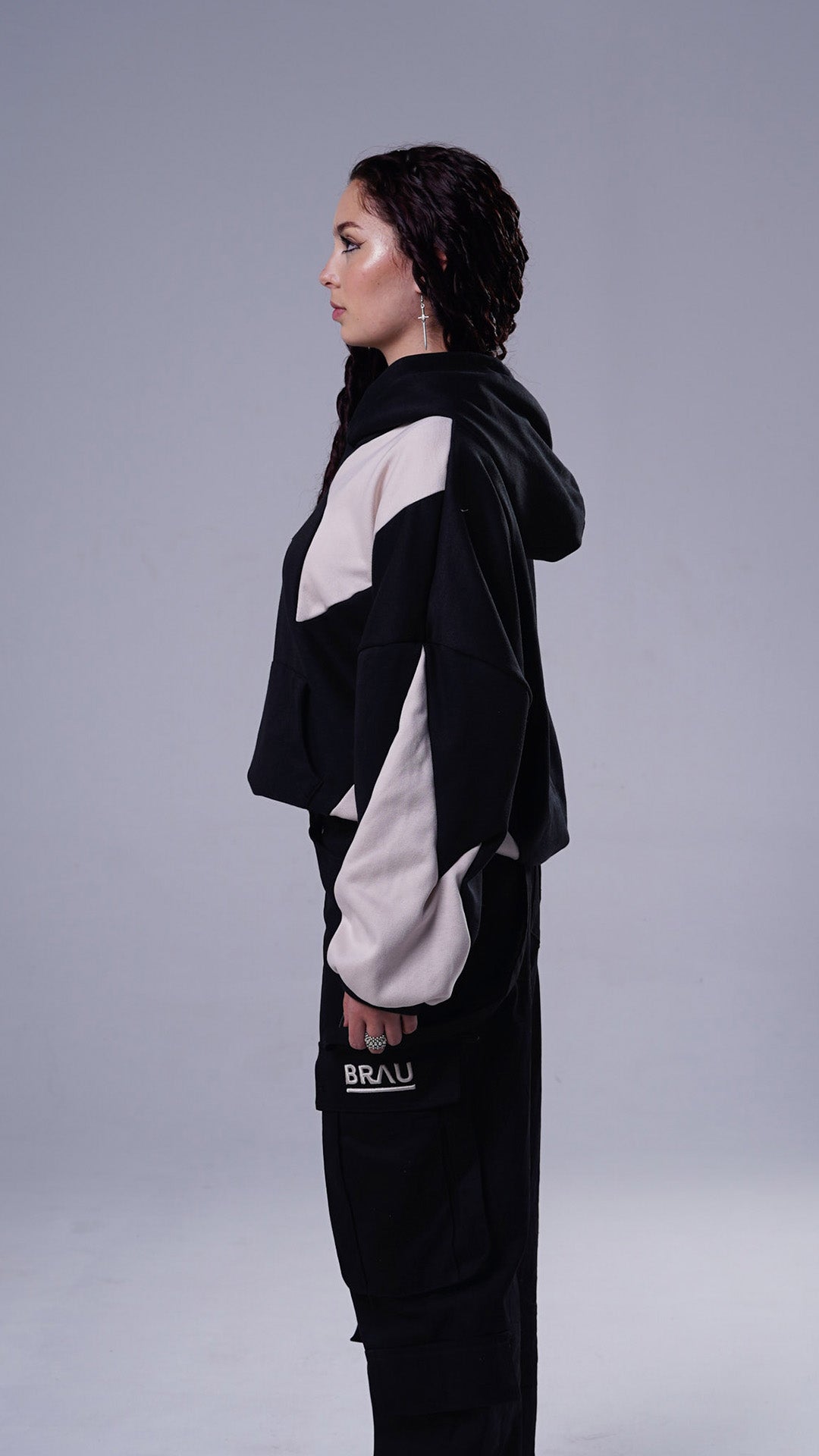 Boxy fit Hoddie A N S
