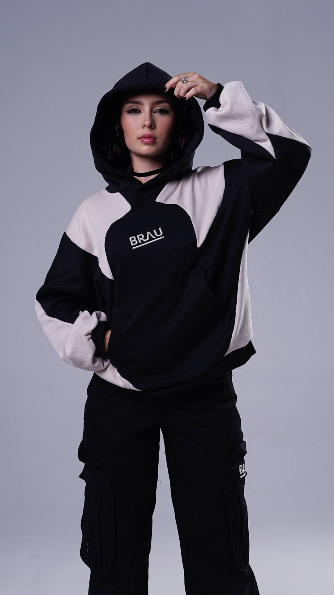 Boxy fit Hoddie A N S